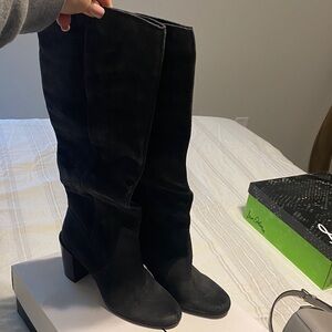 Dolce Vita Dark Grey Heeled Boots